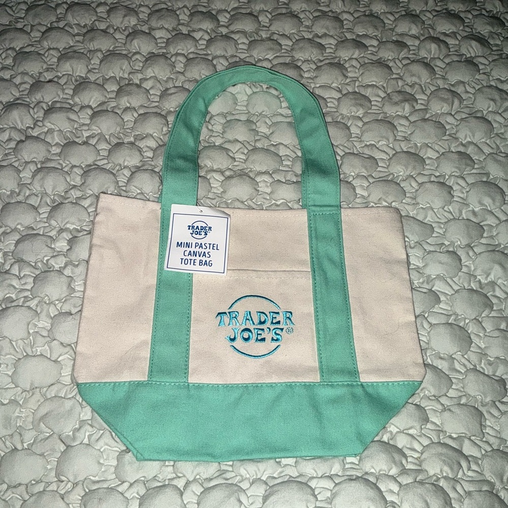 Trader Joe’s Mini Pastel Canvas Tote - Picture 13 of 13